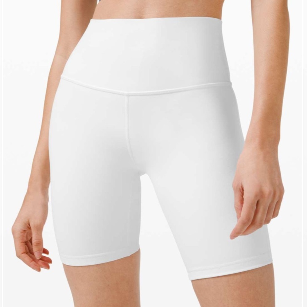 Lululemon Align High-Rise Short 8” White Size 4 - Picture 3 of 6